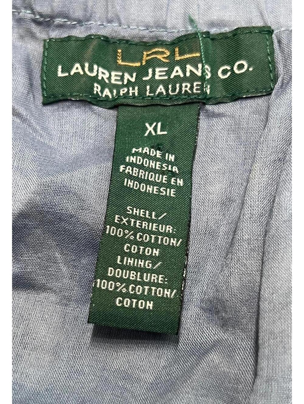 Lauren Jeans & Co Y2K Bohomocked Indigo Floral Peasant Boho/Cottagecore XL - Picture 6 of 6